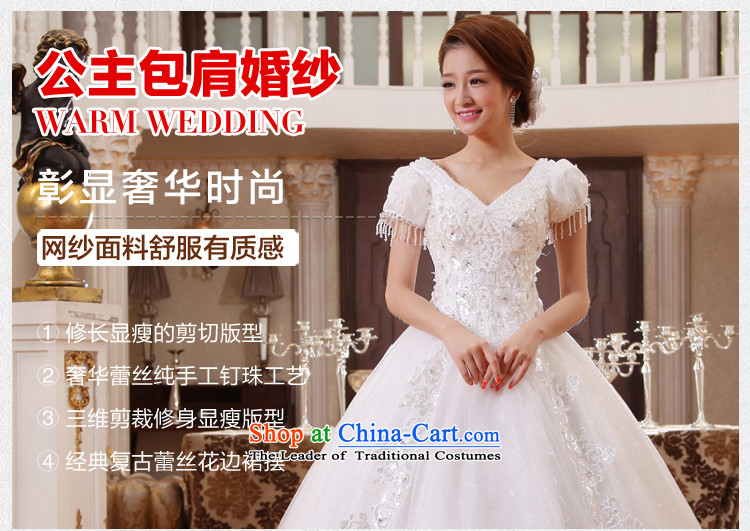 Wedding dresses the new version of the Word 2015 won shoulder in spring and summer package shoulder strap with bride thin white to align graphics white S picture, prices, brand platters! The elections are supplied in the national character of distribution, so action, buy now enjoy more preferential! As soon as possible.