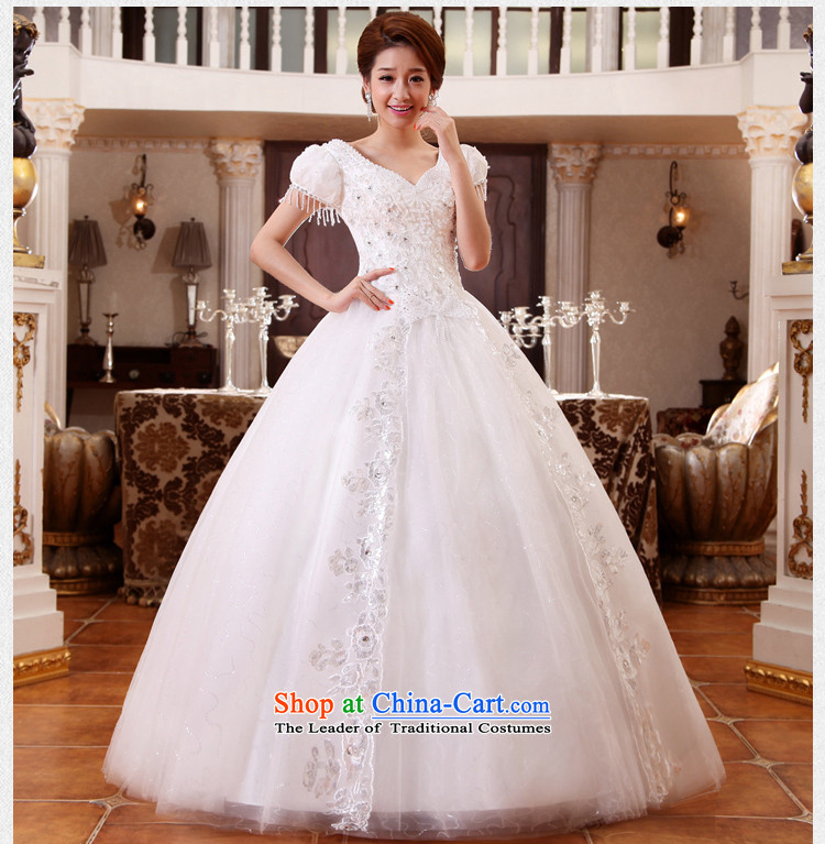Wedding dresses the new version of the Word 2015 won shoulder in spring and summer package shoulder strap with bride thin white to align graphics white S picture, prices, brand platters! The elections are supplied in the national character of distribution, so action, buy now enjoy more preferential! As soon as possible.