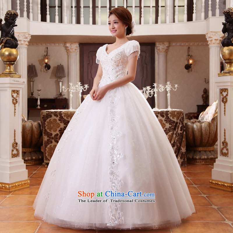 Wedding dresses the new version of the Word 2015 won shoulder in spring and summer package shoulder strap with bride thin white align graphics to marry the white S, Yue Arts , , , shopping on the Internet