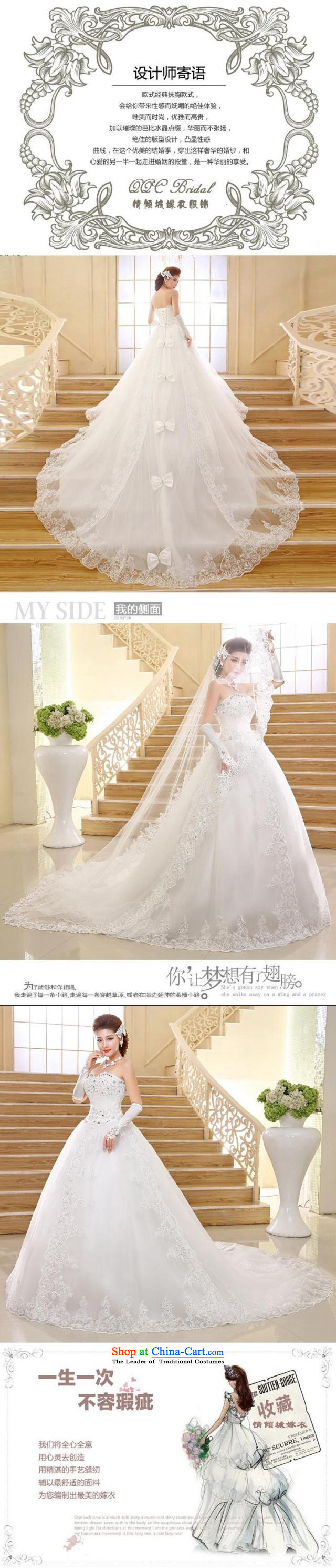 Shared Keun guijin bride wedding dresses 2015 new Korean long tail and chest lace tail wedding m White XXL code pregnant women from Suzhou shipment picture, prices, brand platters! The elections are supplied in the national character of distribution, so action, buy now enjoy more preferential! As soon as possible.