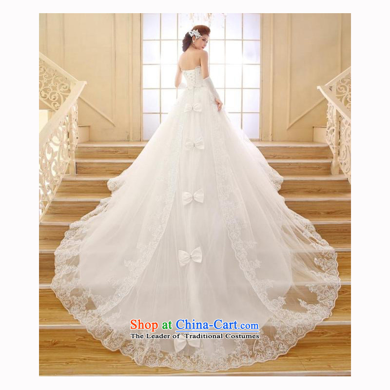 Shared Keun guijin bride wedding dresses 2015 new Korean long tail and chest lace tail wedding m White?XXL code pregnant women from Suzhou Shipment