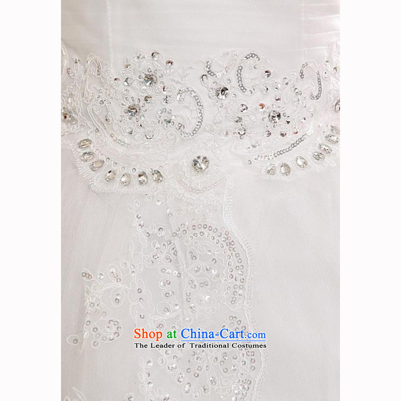 Shared Keun guijin bride wedding dresses 2015 new Korean long tail and chest lace tail wedding m White XXL code pregnant women from Suzhou shipment, shared Keun (guijin) , , , shopping on the Internet