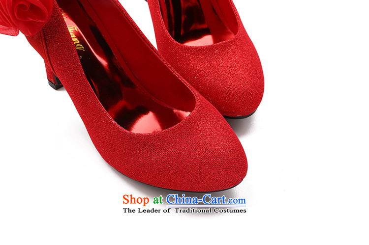 The dumping of the spring and summer of 2015, the wedding dress new red marriage shoes marriages in women with single frosted flowers marriage and Kim Ho shoes 37 pictures, prices, brand platters! The elections are supplied in the national character of distribution, so action, buy now enjoy more preferential! As soon as possible.