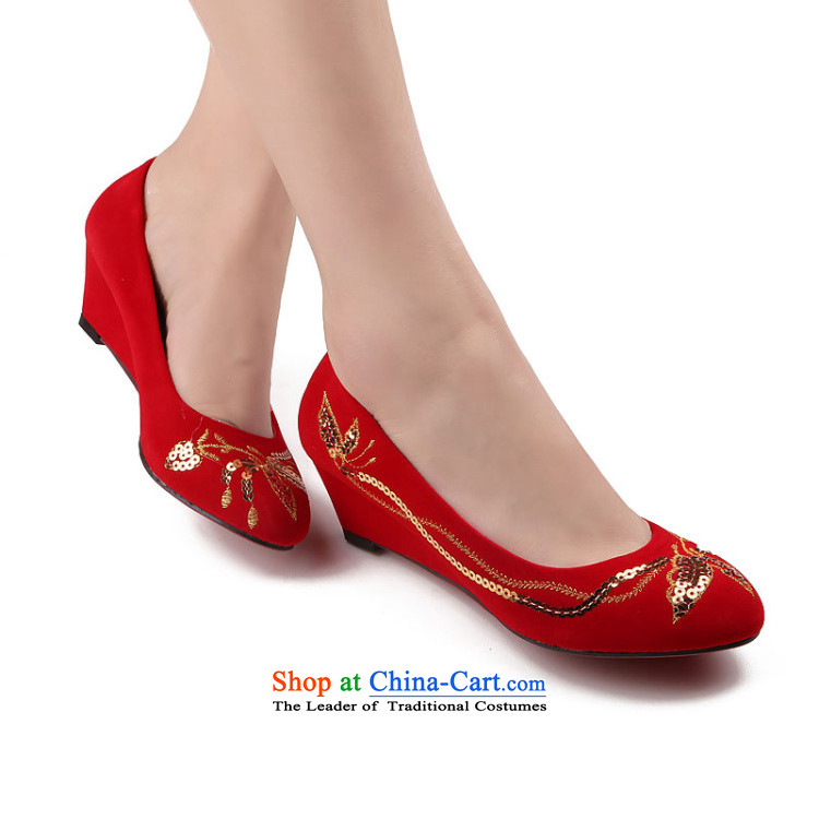 The dumping of the wedding dress shoes low rise with marriage large red new 2015 marriages bows marriage with on-chip shoes slope red 39 pictures, prices, brand platters! The elections are supplied in the national character of distribution, so action, buy now enjoy more preferential! As soon as possible.