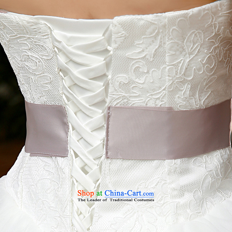 2015 new wiping the chest to wedding dress video thin Sau San marriages in spring and summer wedding Korean drill white S, Yue the married arts , , , shopping on the Internet