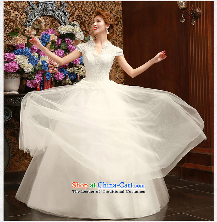 Wedding dresses the new version of the Word 2015 won shoulder in spring and summer bride package shoulder to align graphics thin white M picture, prices, brand platters! The elections are supplied in the national character of distribution, so action, buy now enjoy more preferential! As soon as possible.