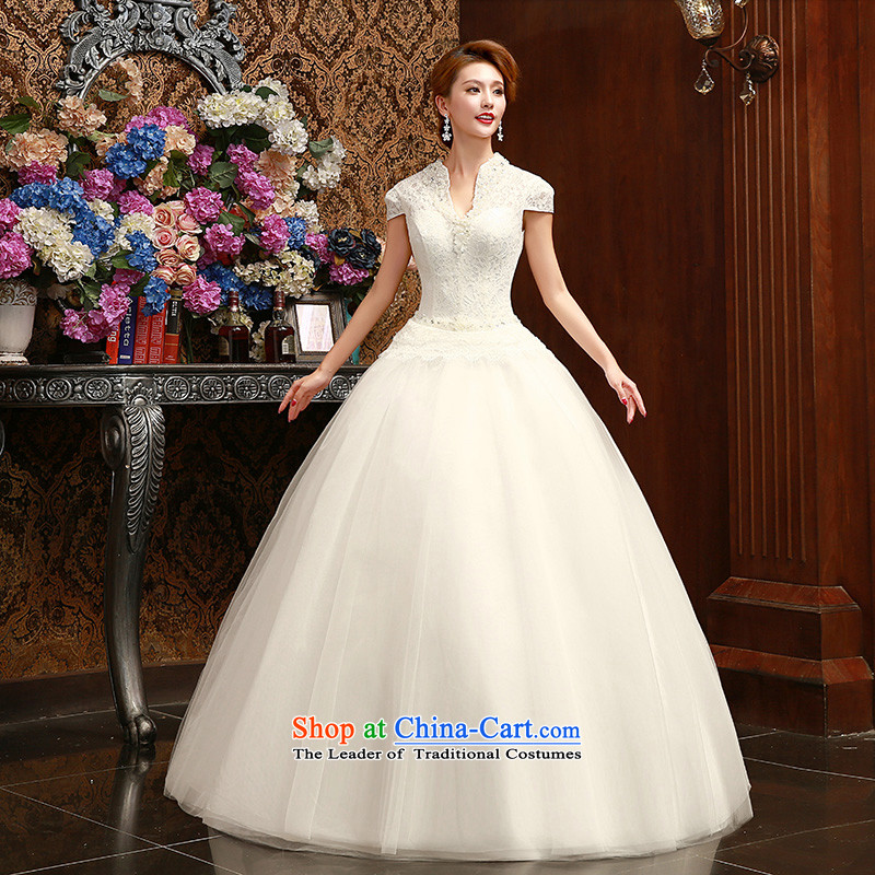 Wedding dresses the new version of the Word 2015 won shoulder in spring and summer bride package shoulder to align graphics thin white M Yue the married arts , , , shopping on the Internet