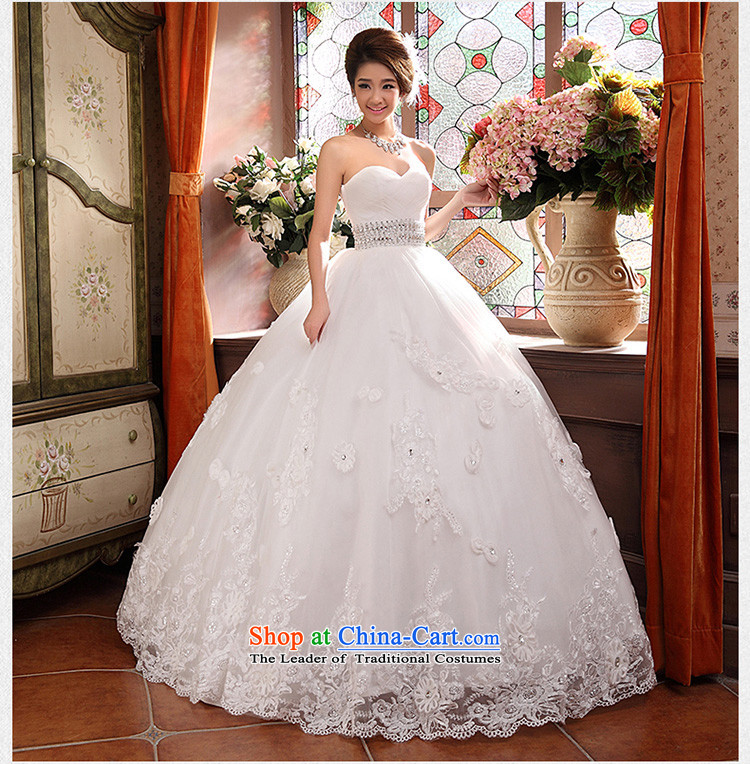 Wedding dresses new 2015 Korean anointed chest Sau San video to align the princess thin flowers bon bon skirt White M picture, prices, brand platters! The elections are supplied in the national character of distribution, so action, buy now enjoy more preferential! As soon as possible.