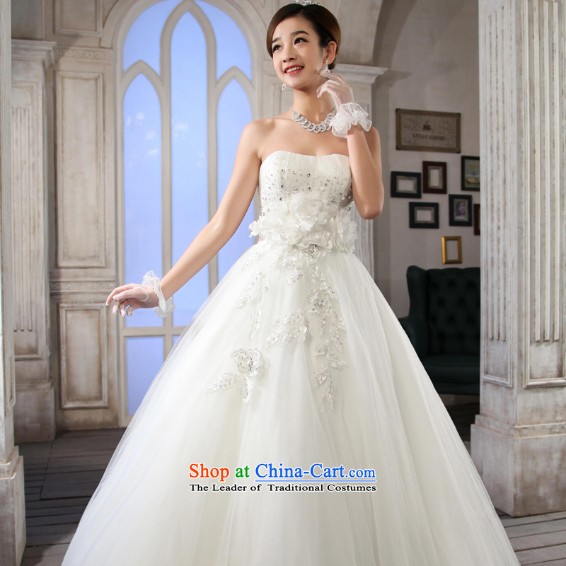 The Korean version of the new 2015 anointed chest video thin wedding dresses and chest straps to align drill White XL, Yue the married arts , , , shopping on the Internet