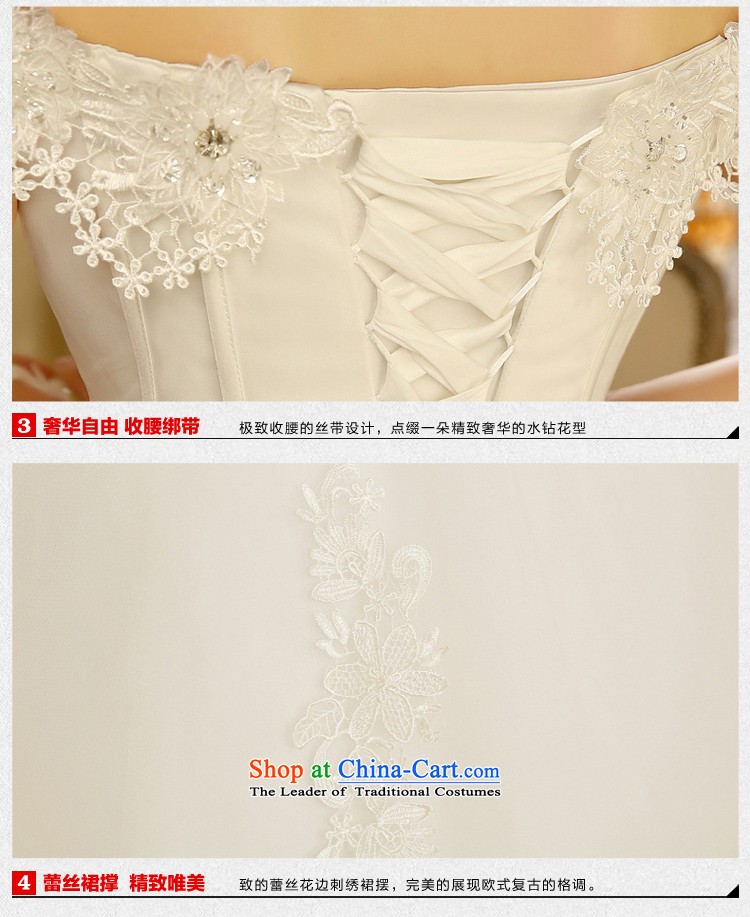 Wedding dresses new Korean brides white 2015 word retro shoulder to align the princess wedding White M pictures, prices, brand platters! The elections are supplied in the national character of distribution, so action, buy now enjoy more preferential! As soon as possible.