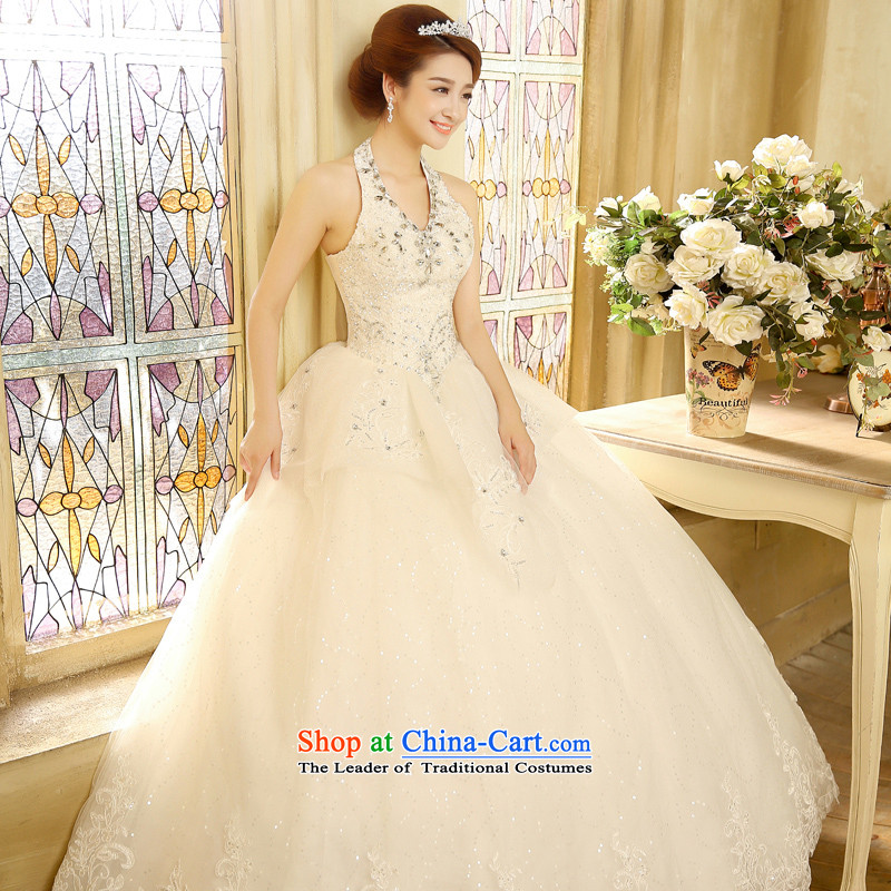 To align the new 2015 wedding dresses hang also video thin Sau San marriages in spring and summer drill Korean white S, Yue the married arts , , , shopping on the Internet