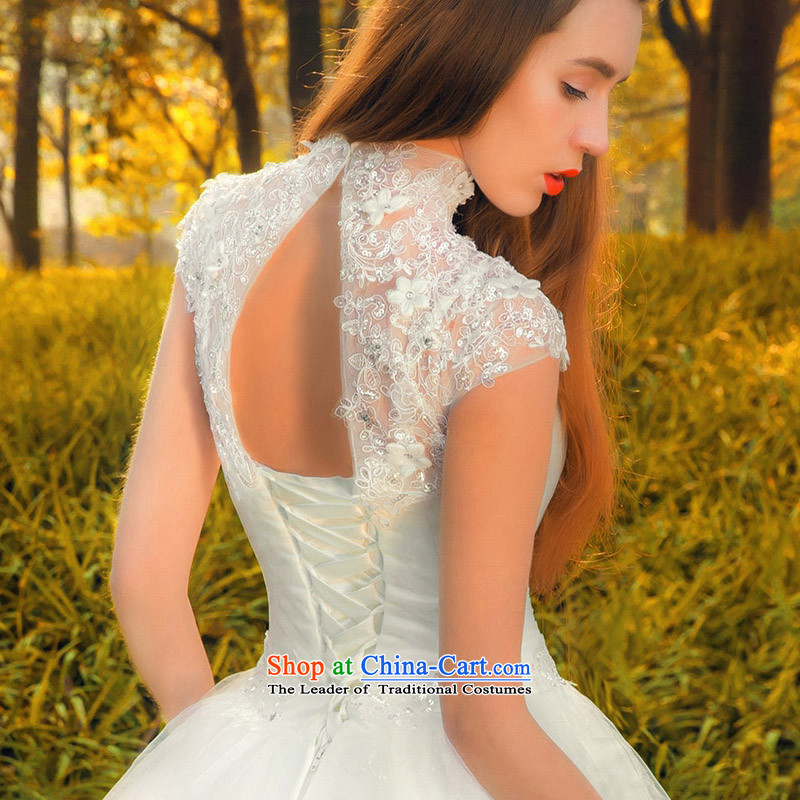 A new bride 2015 wedding flower sweet bon bon wedding sexy engraving lace wedding 542 S, a bride shopping on the Internet has been pressed.