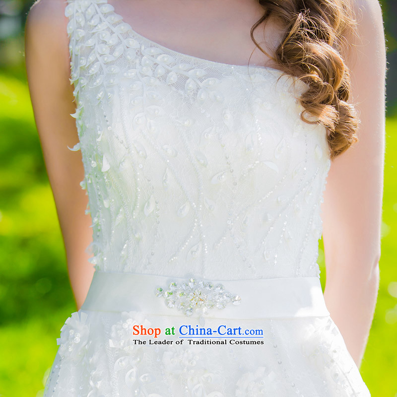 A new 2015 bride shoulder wedding manually stereo lace decorated fabrics tail wedding 538 L, a bride shopping on the Internet has been pressed.