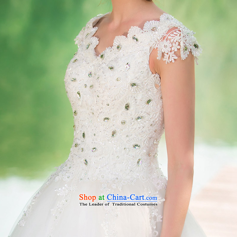 A Bride wedding dresses new spring 2015 wedding word shoulder bon bon skirt princess wedding 803 M, a bride shopping on the Internet has been pressed.