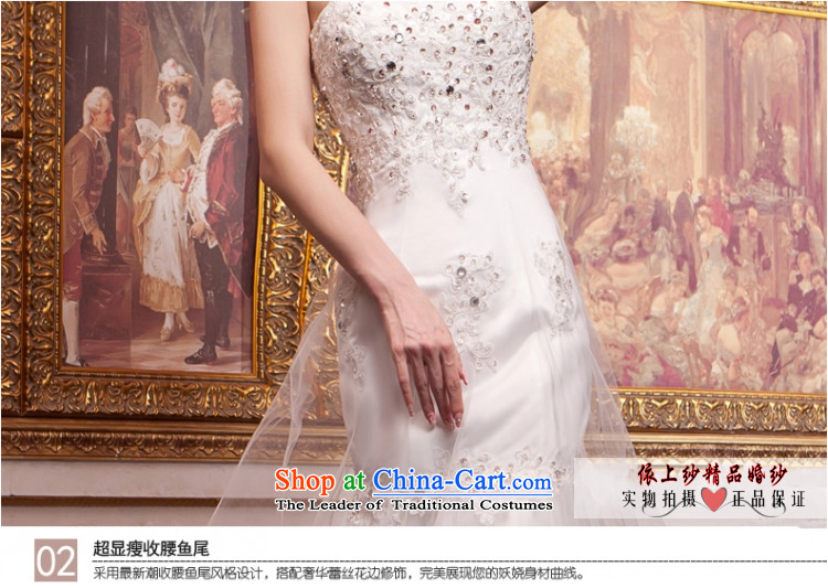 Yong-yeon and Korean brides marriage crowsfoot long drag Sau San Mei wedding dresses 2015 new lace wipe his chest retro small crowsfoot white made no allowance picture size, prices, brand platters! The elections are supplied in the national character of distribution, so action, buy now enjoy more preferential! As soon as possible.