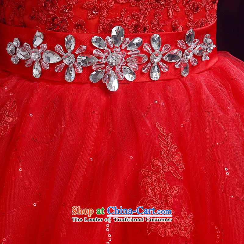 The dumping of the wedding dress wedding dresses new 2015 autumn and winter shoulders to align the red bon bon Kwan bride wedding married to align the deep V-neck strap, red , L, dumping of wedding dress shopping on the Internet has been pressed.