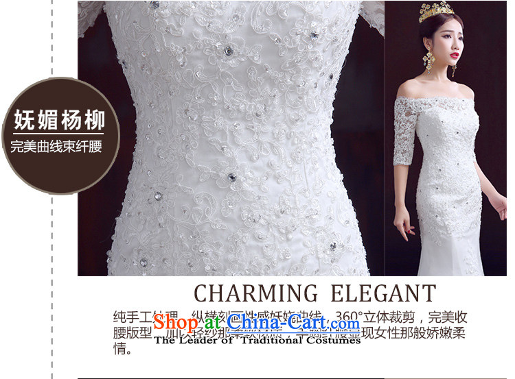 The dumping of the wedding dress wedding dress 2015 new autumn and winter field shoulder crowsfoot wedding packages to align and integrate with the marriage crowsfoot Sau San wedding booking Pearl White S picture, prices, brand platters! The elections are supplied in the national character of distribution, so action, buy now enjoy more preferential! As soon as possible.