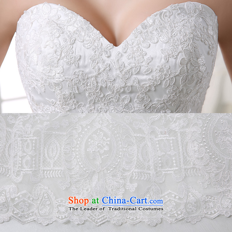 Custom dressilyme wedding by 2015 Spring/Summer anointed chest lace luxury bon bon wedding Sau San zipper tail of nostalgia for the bridal wedding dresses White - No spot 25 day shipping XXL,DRESSILY OCCASIONS ME WEAR ON-LINE,,, shopping on the Internet