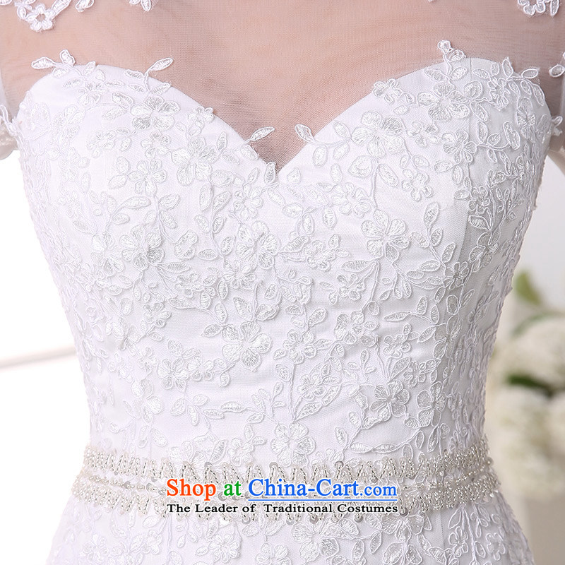 Custom dressilyme wedding gauze word by 2015 for 7 cuff lace diamond temperament crowsfoot wedding dresses bride tail zipper White - No spot 25 day shipping XXS,DRESSILY OCCASIONS ME WEAR ON-LINE,,, shopping on the Internet