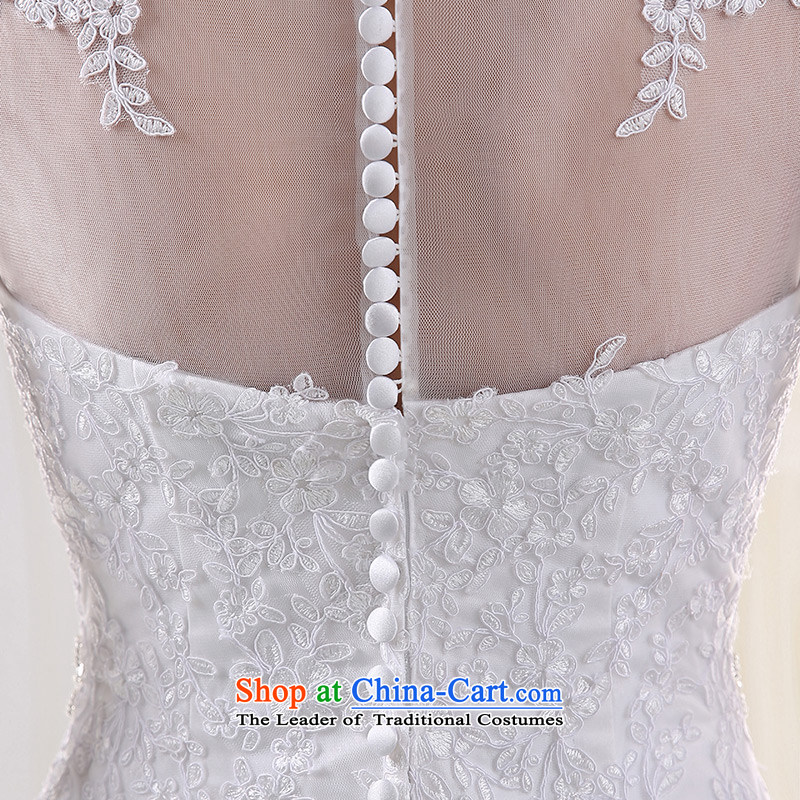 Custom dressilyme wedding gauze word by 2015 for 7 cuff lace diamond temperament crowsfoot wedding dresses bride tail zipper White - No spot 25 day shipping XXS,DRESSILY OCCASIONS ME WEAR ON-LINE,,, shopping on the Internet