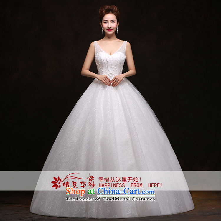 The feelings of Chinese New Year 2015 yarn lace semi permeable sexy V-Neck Princess Bride skirt bon bon video thin large wedding dress white S picture, prices, brand platters! The elections are supplied in the national character of distribution, so action, buy now enjoy more preferential! As soon as possible.