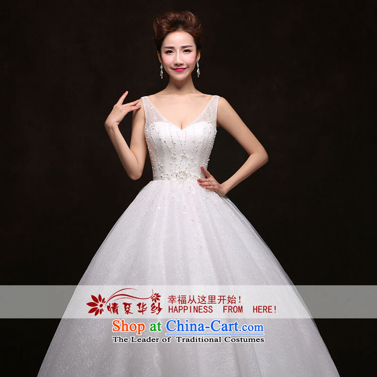 The feelings of Chinese New Year 2015 yarn lace semi permeable sexy V-Neck Princess Bride skirt bon bon video thin large wedding dress white S picture, prices, brand platters! The elections are supplied in the national character of distribution, so action, buy now enjoy more preferential! As soon as possible.