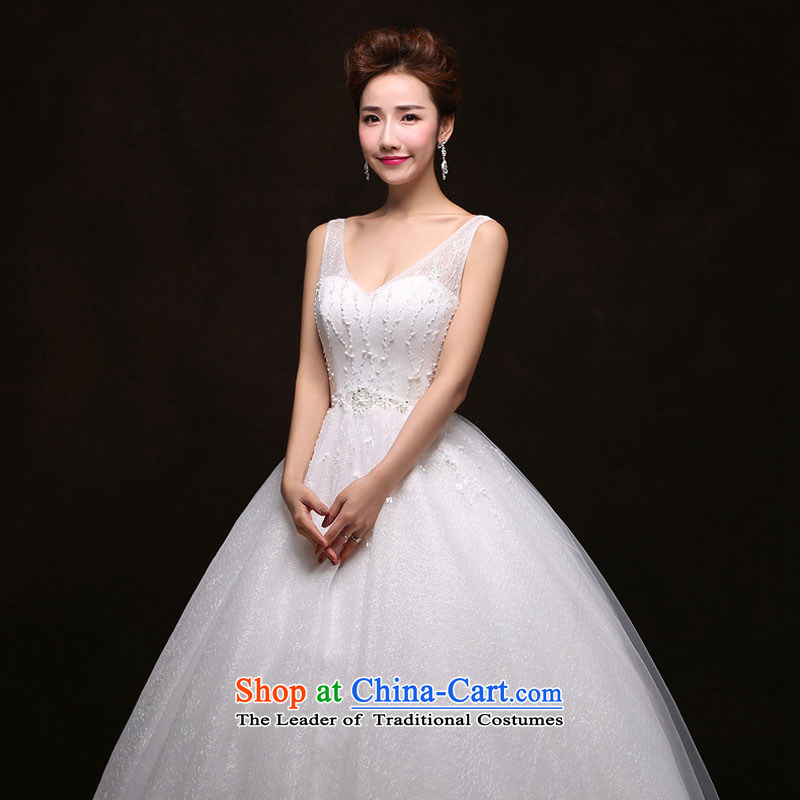 The feelings of Chinese New Year 2015 yarn lace semi permeable sexy V-Neck Princess Bride skirt bon bon video thin large wedding dresses white S, the feelings of Chinese yarn , , , shopping on the Internet
