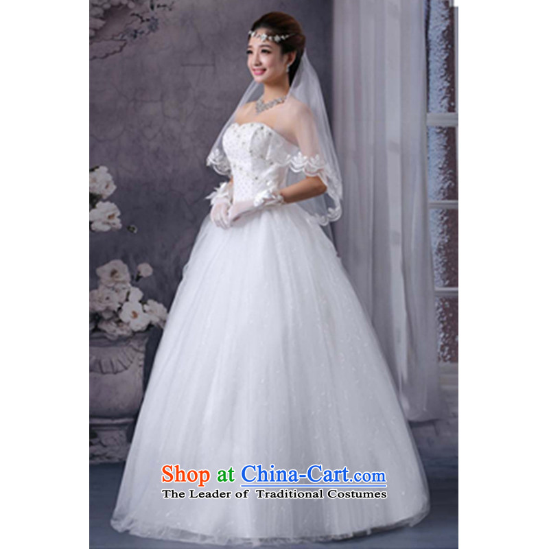 2015 new wedding heart-shaped anointed chest to bon bon yarn wedding dresses Royal Princess Bride wedding dress white xs,joshon&joe,,, shopping on the Internet