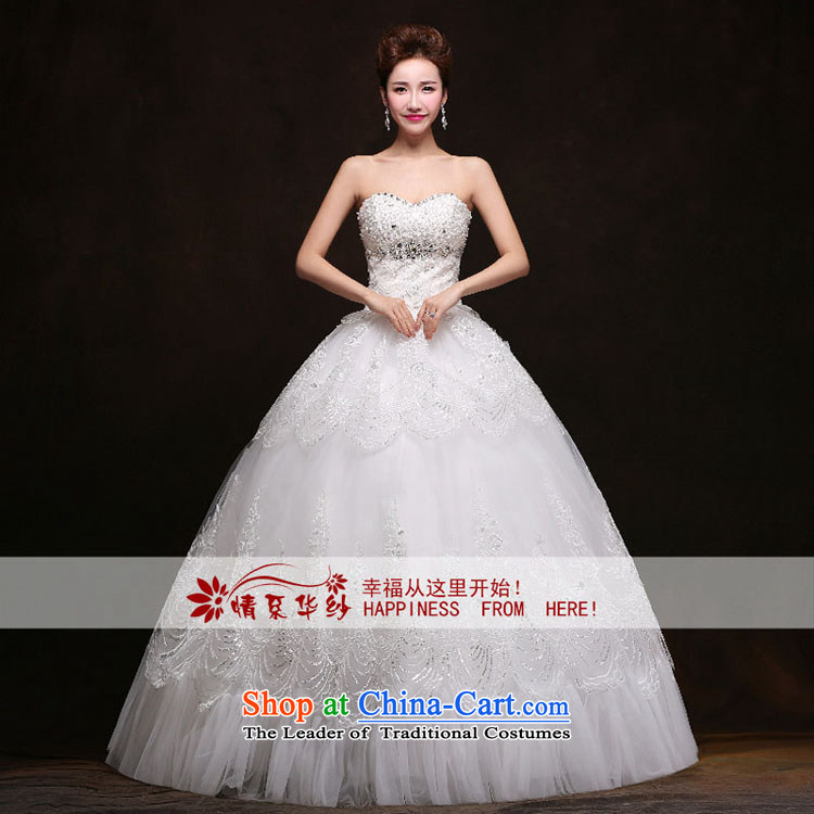 Qing Hua yarn wedding dresses new spring 2015 marriages video thin Korean Sau San tie alignment with chest white made size does not accept return pictures, prices, brand platters! The elections are supplied in the national character of distribution, so action, buy now enjoy more preferential! As soon as possible.