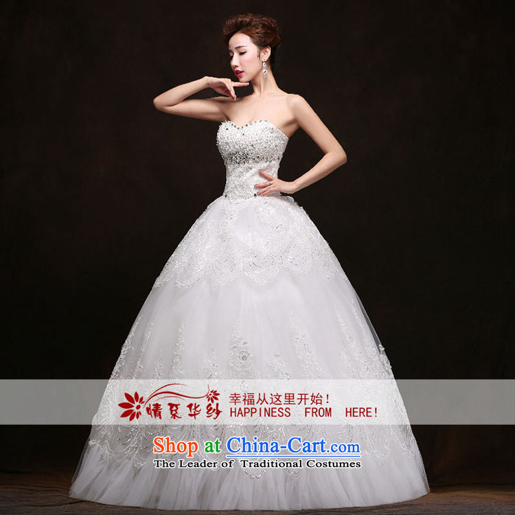 Qing Hua yarn wedding dresses new spring 2015 marriages video thin Korean Sau San tie alignment with chest white made size does not accept return pictures, prices, brand platters! The elections are supplied in the national character of distribution, so action, buy now enjoy more preferential! As soon as possible.