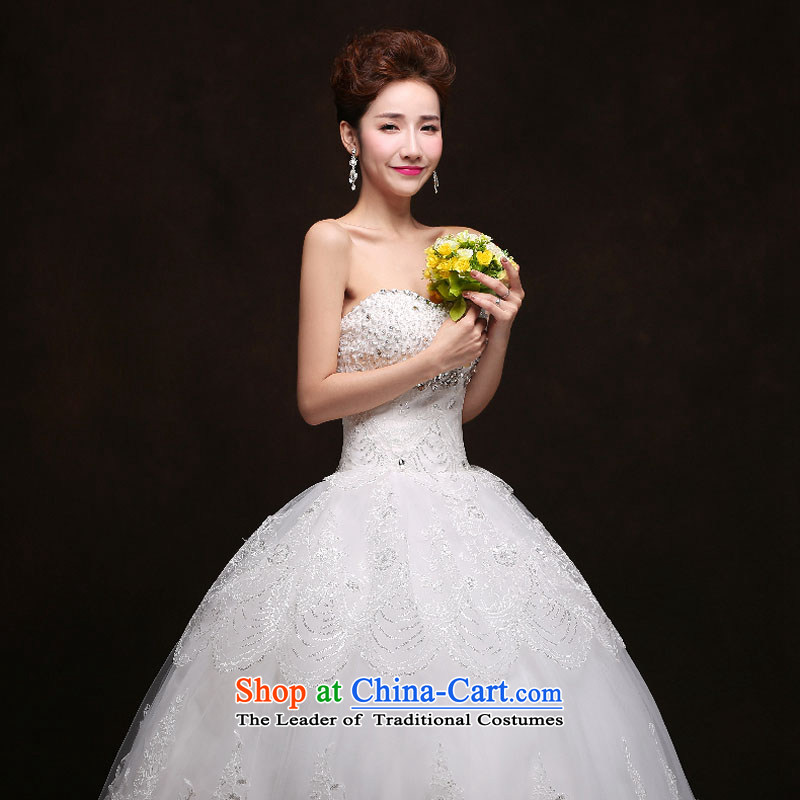 Qing Hua yarn wedding dresses new spring 2015 marriages video thin Korean Sau San tie alignment with chest white made size does not accept the return of the Qing Hua yarn , , , shopping on the Internet