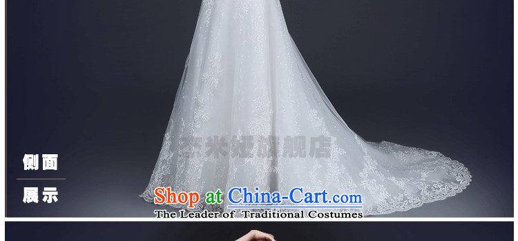 Jie Mia spring and autumn 2015 Korean style wedding dresses of the 2014 Winter a new field for cuff lace water drilling A trailing white L picture, prices, brand platters! The elections are supplied in the national character of distribution, so action, buy now enjoy more preferential! As soon as possible.