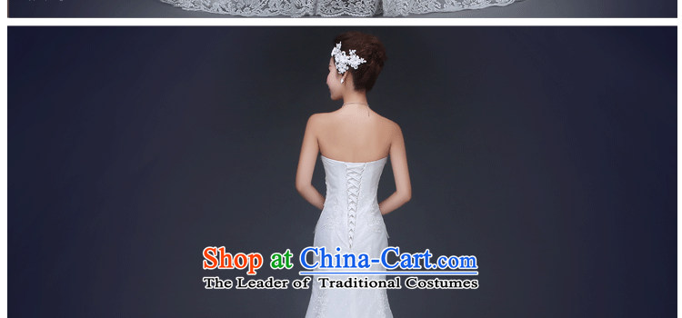 Jie Mia spring and autumn 2015 Korean style wedding dresses of the 2014 Winter a new field for cuff lace water drilling A trailing white L picture, prices, brand platters! The elections are supplied in the national character of distribution, so action, buy now enjoy more preferential! As soon as possible.