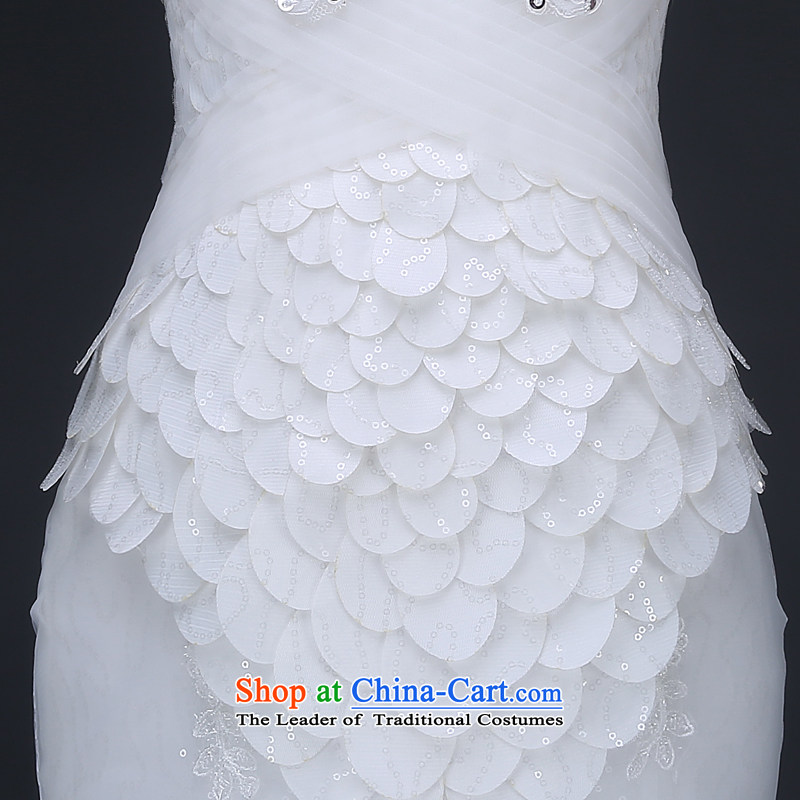 Jie Mia spring and autumn 2015 Korean style wedding dresses of the 2014 Winter a new field for cuff lace water drilling A trailing white L, Cheng Kejie mia , , , shopping on the Internet