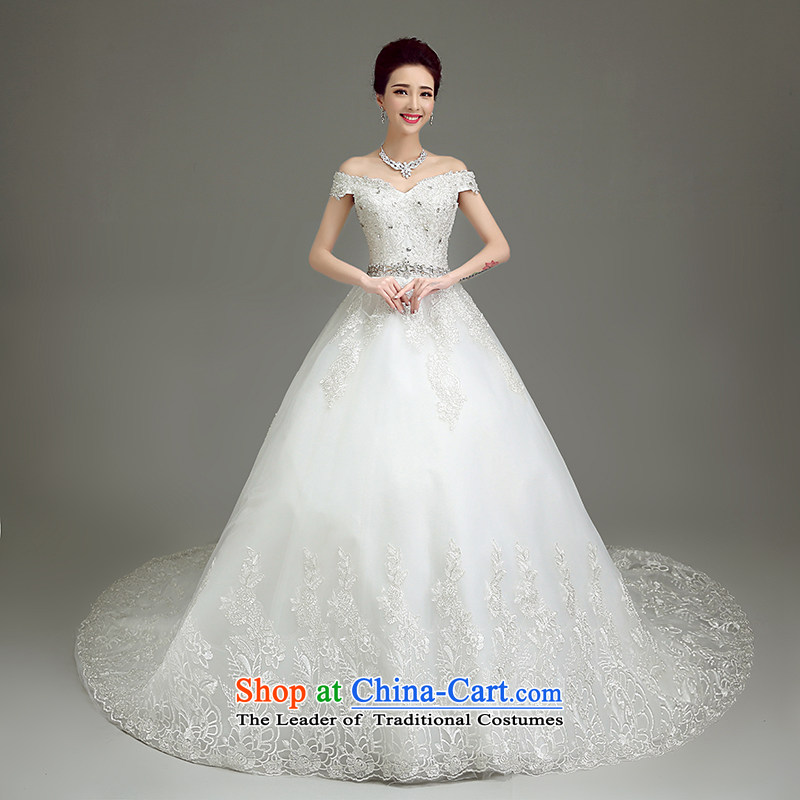 In accordance with the Netherlands varies with the wedding dress in spring and summer 2015 new white strap and chest wedding Korean to align the simple graphics thin marriages wedding tail, M, in accordance with the Netherlands varies with the , , , shopp