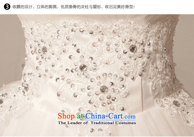 The bride wedding dresses Korean version of the new spring and summer 2015 Stylish retro large white bride alignment with chest strap white S picture, prices, brand platters! The elections are supplied in the national character of distribution, so action, buy now enjoy more preferential! As soon as possible.