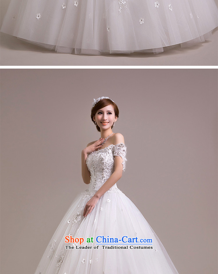 Blooming crazy bride wedding dresses to align the stylish spring 2015 Korean large retro-Shoulder Drill thin white XL video picture, prices, brand platters! The elections are supplied in the national character of distribution, so action, buy now enjoy more preferential! As soon as possible.
