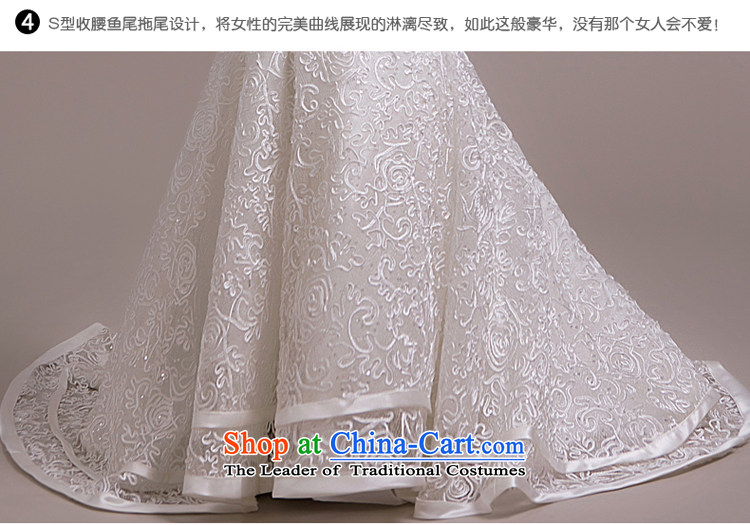 2015 new stylish wedding dress Korean minimalist shoulder foutune crowsfoot video thin lace tail straps retro White XL Photo, prices, brand platters! The elections are supplied in the national character of distribution, so action, buy now enjoy more preferential! As soon as possible.