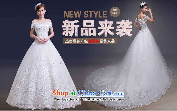Blooming crazy bride wedding dresses shoulder the new Word 2015 Spring/Summer Korean Version to align the thin tail lace drill one field shoulder tail XL Photo, prices, brand platters! The elections are supplied in the national character of distribution, so action, buy now enjoy more preferential! As soon as possible.