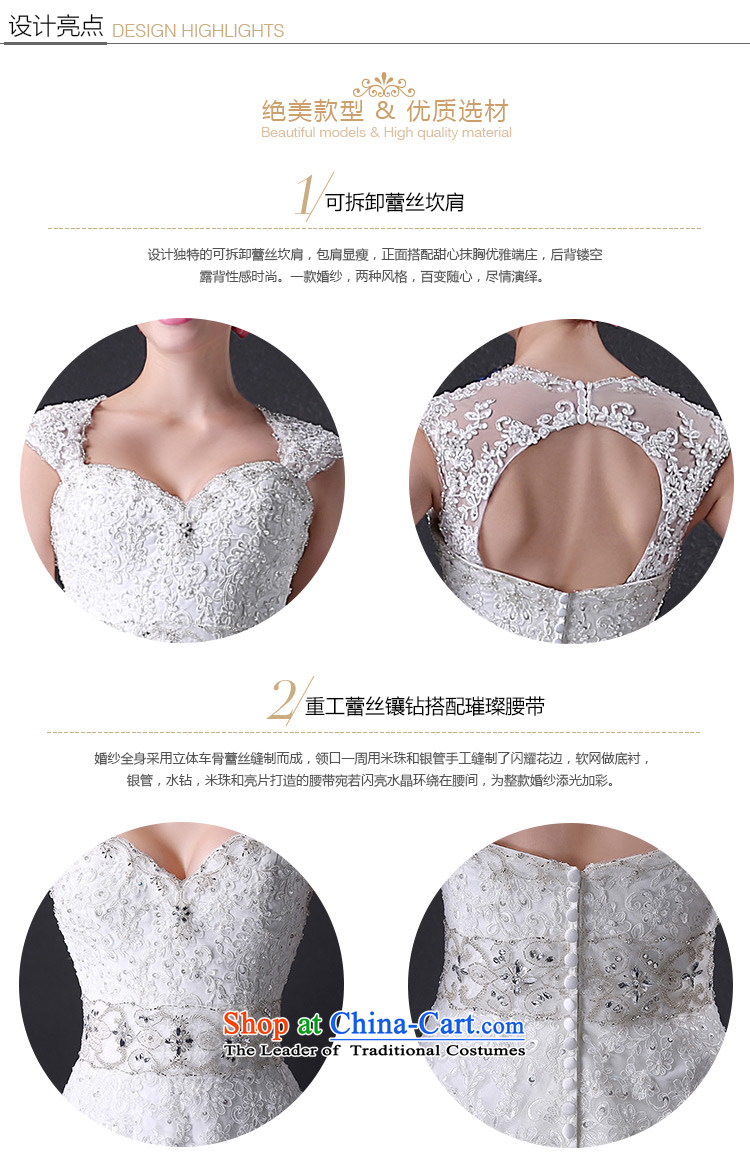 Custom dressilyme wedding packages by 2015 lace shoulder straps diamond anointed chest A Wedding dress tail zipper back bridal dresses White - No spot 25 day shipping L picture, prices, brand platters! The elections are supplied in the national character of distribution, so action, buy now enjoy more preferential! As soon as possible.
