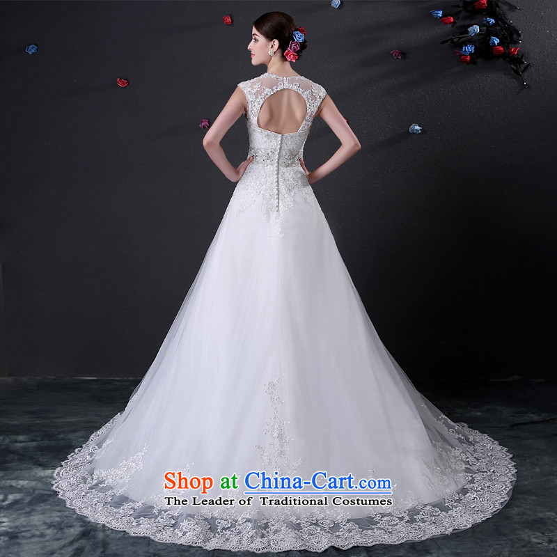 Custom dressilyme wedding packages by 2015 lace shoulder straps diamond anointed chest A Wedding dress tail zipper back bridal dresses White - No spot 25 day shipping L,DRESSILY OCCASIONS ME WEAR ON-LINE,,, shopping on the Internet