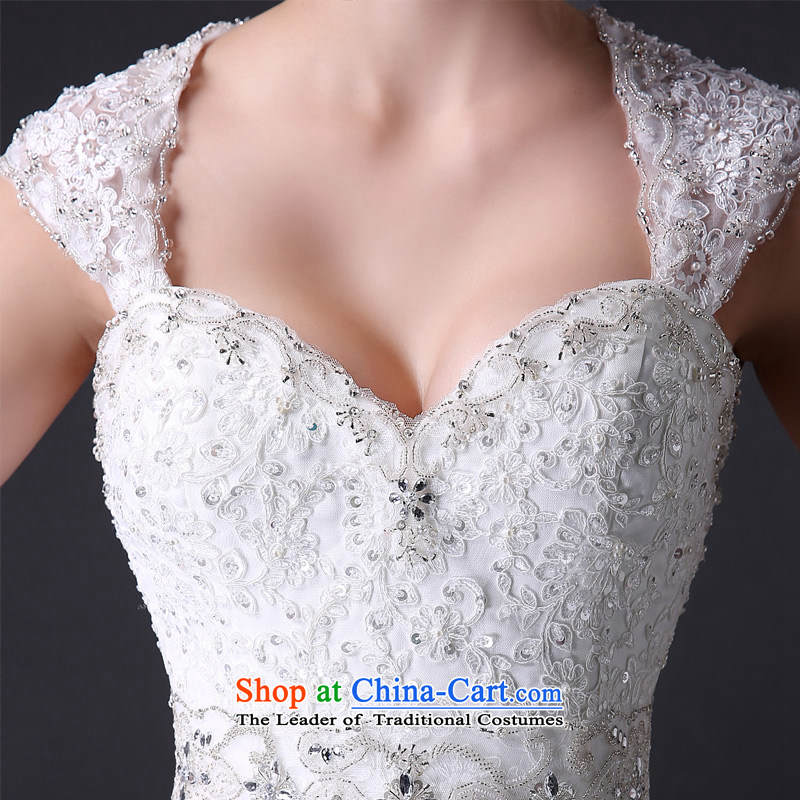 Custom dressilyme wedding packages by 2015 lace shoulder straps diamond anointed chest A Wedding dress tail zipper back bridal dresses White - No spot 25 day shipping L,DRESSILY OCCASIONS ME WEAR ON-LINE,,, shopping on the Internet