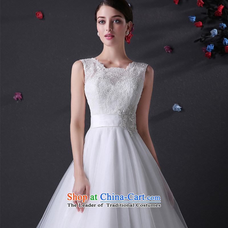 Custom dressilyme wedding by 2015 lace shoulder strap in the waist lace bon bon princess wedding zipper lace back tail bridal dresses White - No spot 25 day shipping tailored ,DRESSILY OCCASIONS ME WEAR ON-LINE,,, shopping on the Internet