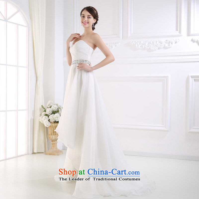 Custom dressilyme wedding by 2015 Spring/Summer in the breast of his waist front stub after long beach outdoor wedding zipper slim brides Sau San dress ivory - no spot 25 day shipping M,DRESSILY OCCASIONS ME WEAR ON-LINE,,, shopping on the Internet