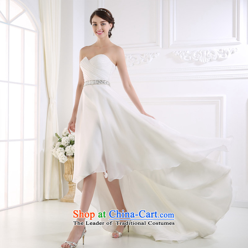Custom dressilyme wedding by 2015 Spring/Summer in the breast of his waist front stub after long beach outdoor wedding zipper slim brides Sau San dress ivory - no spot 25 day shipping M,DRESSILY OCCASIONS ME WEAR ON-LINE,,, shopping on the Internet