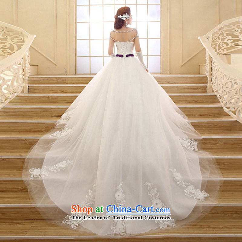 Optimize the   New Korea 2015 Hong-version of the word for chest and shoulder the smearing Sau San wedding dresses, Optimize Hong.... hs002 shopping on the Internet