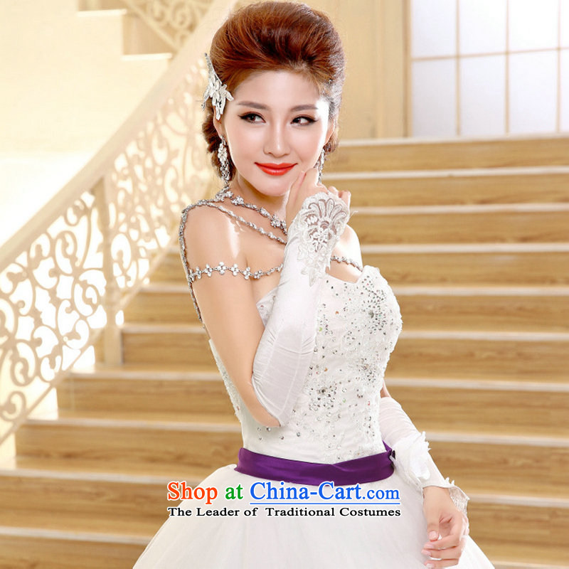 Optimize the   New Korea 2015 Hong-version of the word for chest and shoulder the smearing Sau San wedding dresses, Optimize Hong.... hs002 shopping on the Internet