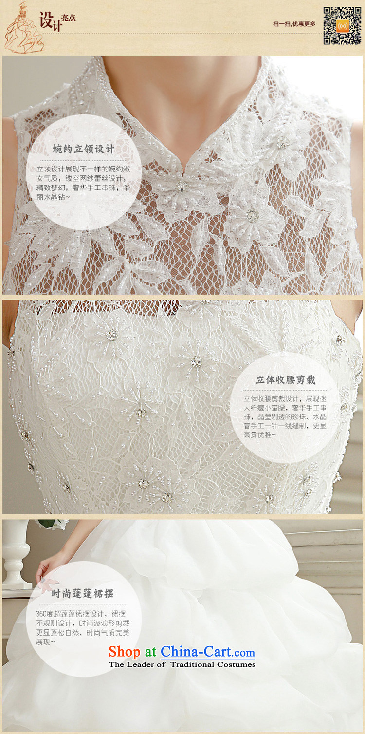  The spring of 2015, the female bride honeymoon video thin retro lace pearl collar align wedding packages to shoulder wedding white picture, prices, S brand platters! The elections are supplied in the national character of distribution, so action, buy now enjoy more preferential! As soon as possible.