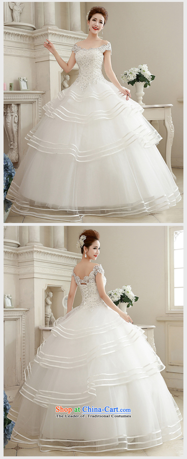  The spring of 2015, the female bride honeymoon Korean lace diamond princess bon bon slotted shoulder wedding dresses to align the white M picture, prices, brand platters! The elections are supplied in the national character of distribution, so action, buy now enjoy more preferential! As soon as possible.