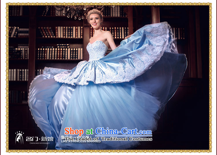 A Bride wedding dresses spring 2015 Cinderella dream wedding blue Tail 3,056 Blue L picture, prices, brand platters! The elections are supplied in the national character of distribution, so action, buy now enjoy more preferential! As soon as possible.